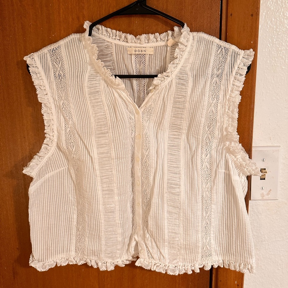 Doen Hallie Top in Salt